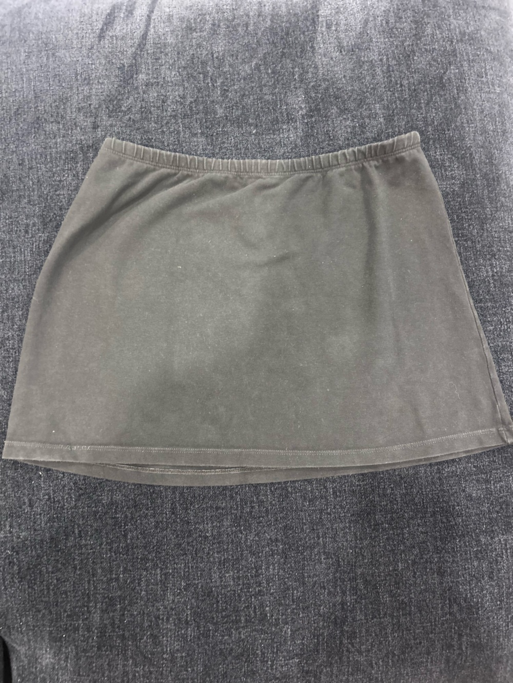 Brandy Melville Black Cotton Mini Skirt